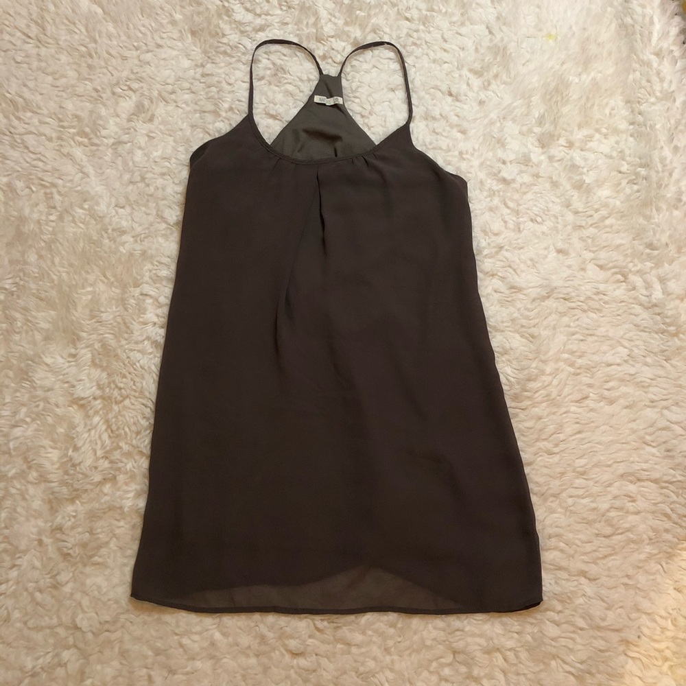 Nine Bird Taupe Racer Back Slip Dress